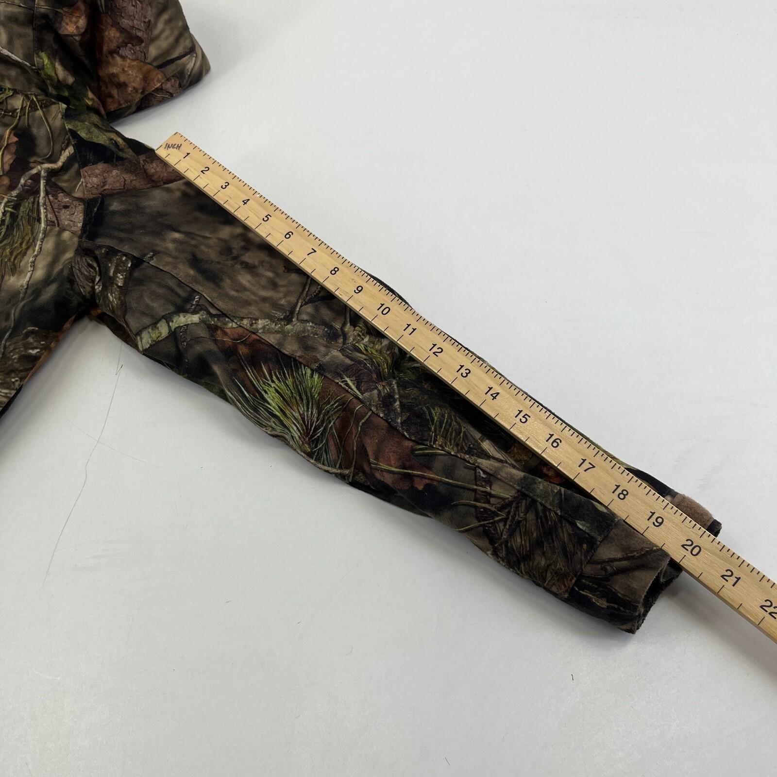 Mossy Oak Cargo Hunting Jacket Youth size Medium Real Tree Leaf Camo
