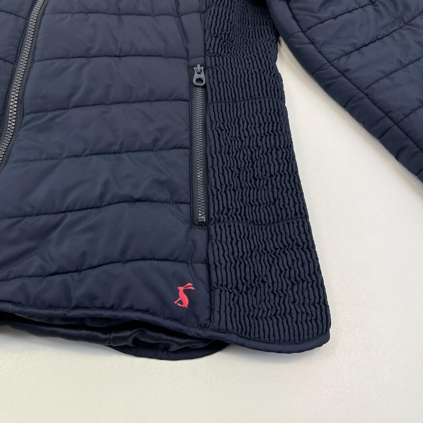 Joules Warm Welcome Collection Quilted Jacket Navy Blue size 18