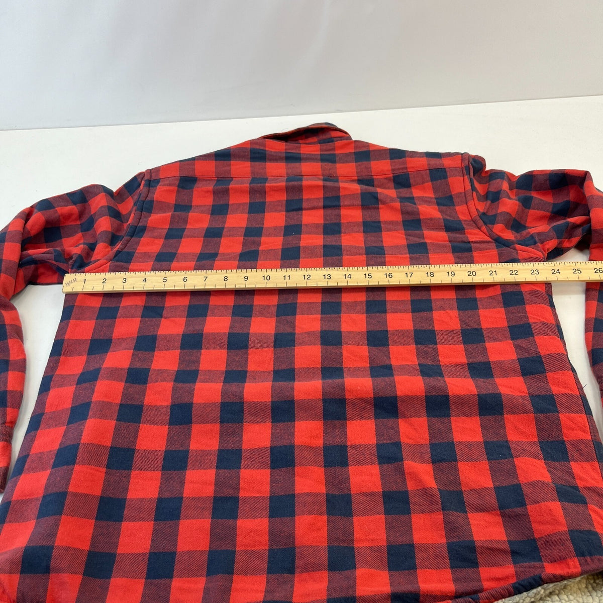 J Crew Men's Insulated Sherpa Lined Shacket Jacket Red Lumberjack Shirt size M