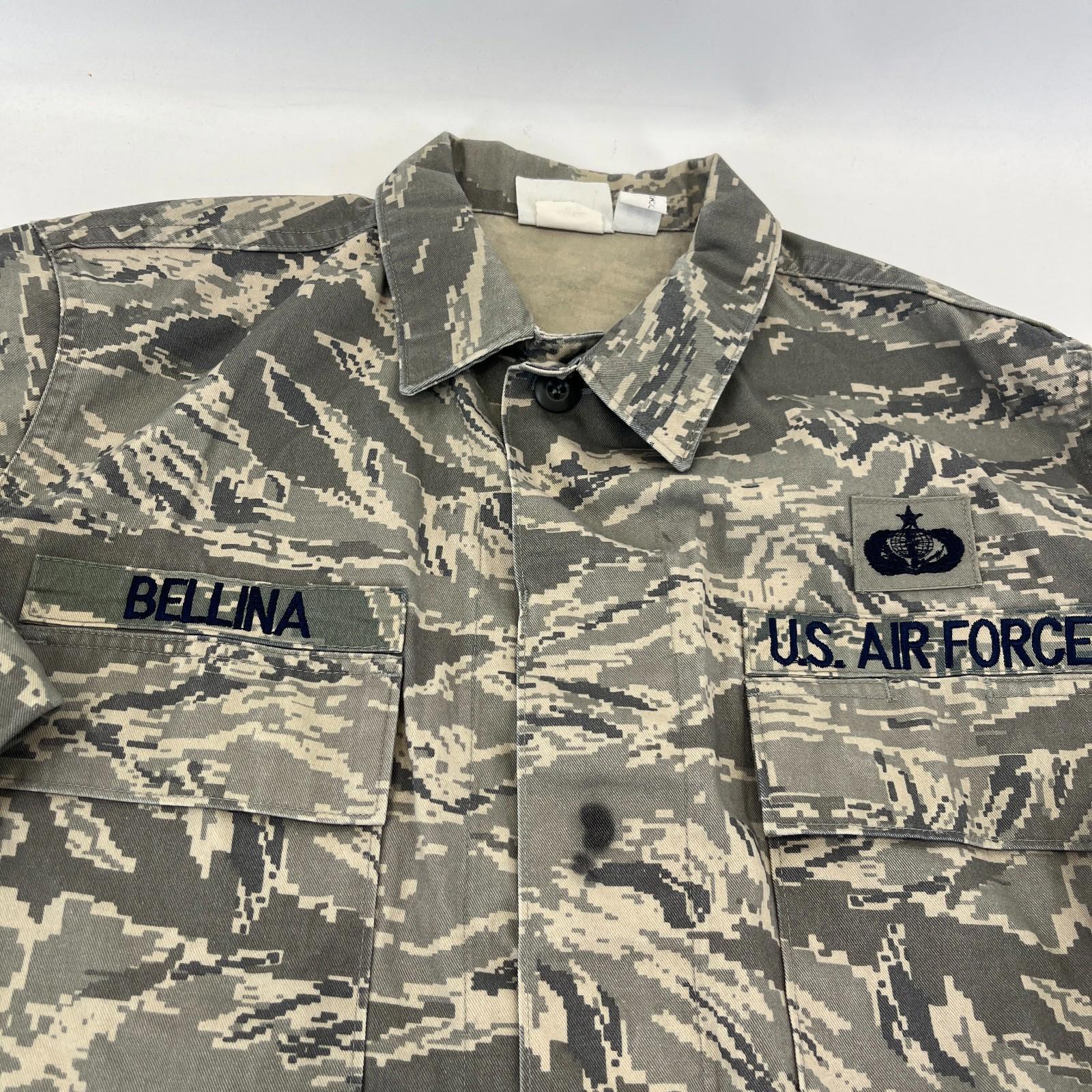 US Air Force Jacket Grey Pixel Camouflage Digital Tiger Stripe BDU Medium 40R