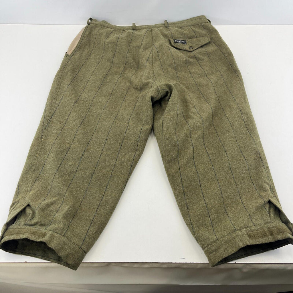 Laksen Gore-Tex Shooting Breeks Plus Fours Wool Blend W38" L22" Green Wide Pin