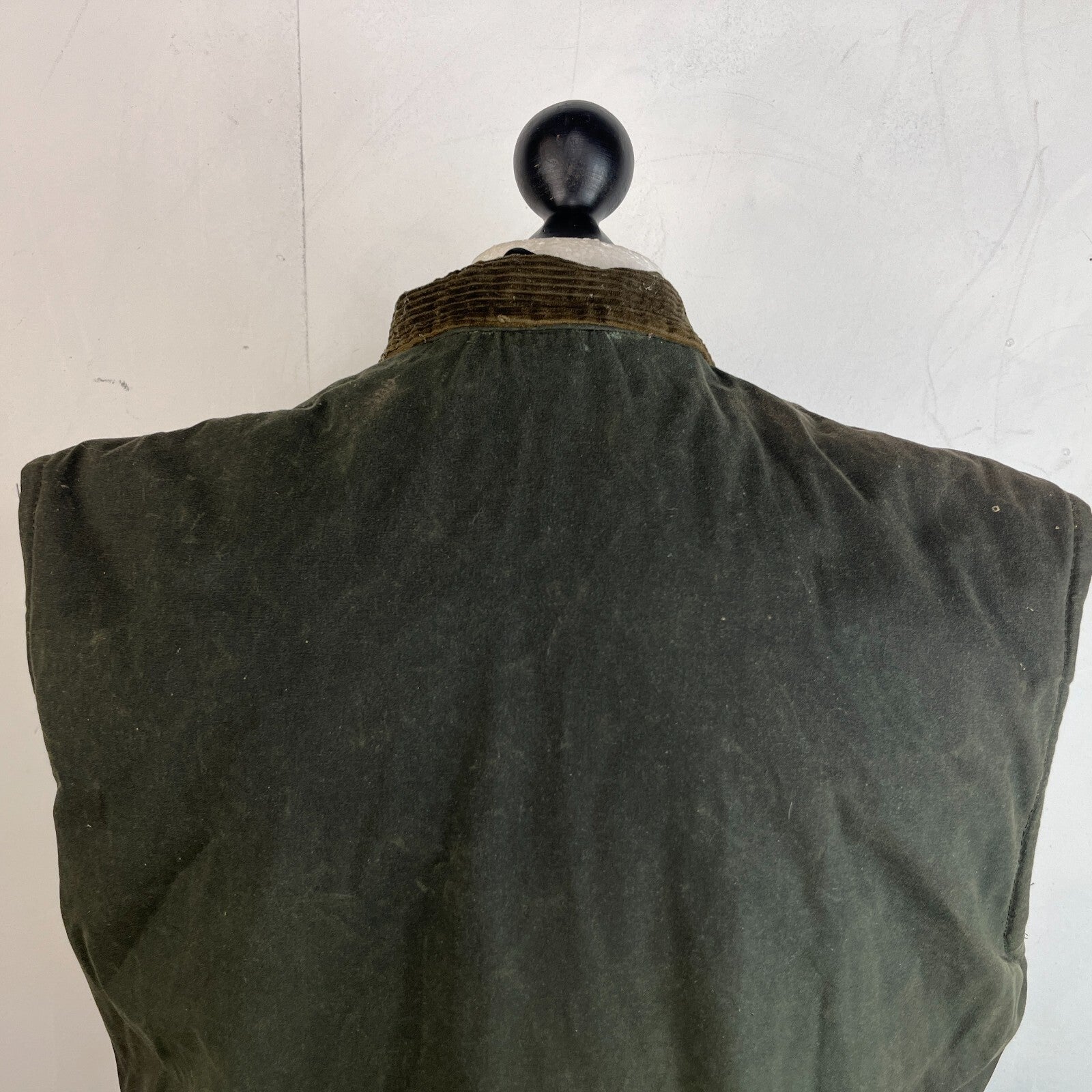 Elm Tree Men's Quilted Wax Gilet Body Warmer Jacket Dark Green size XL