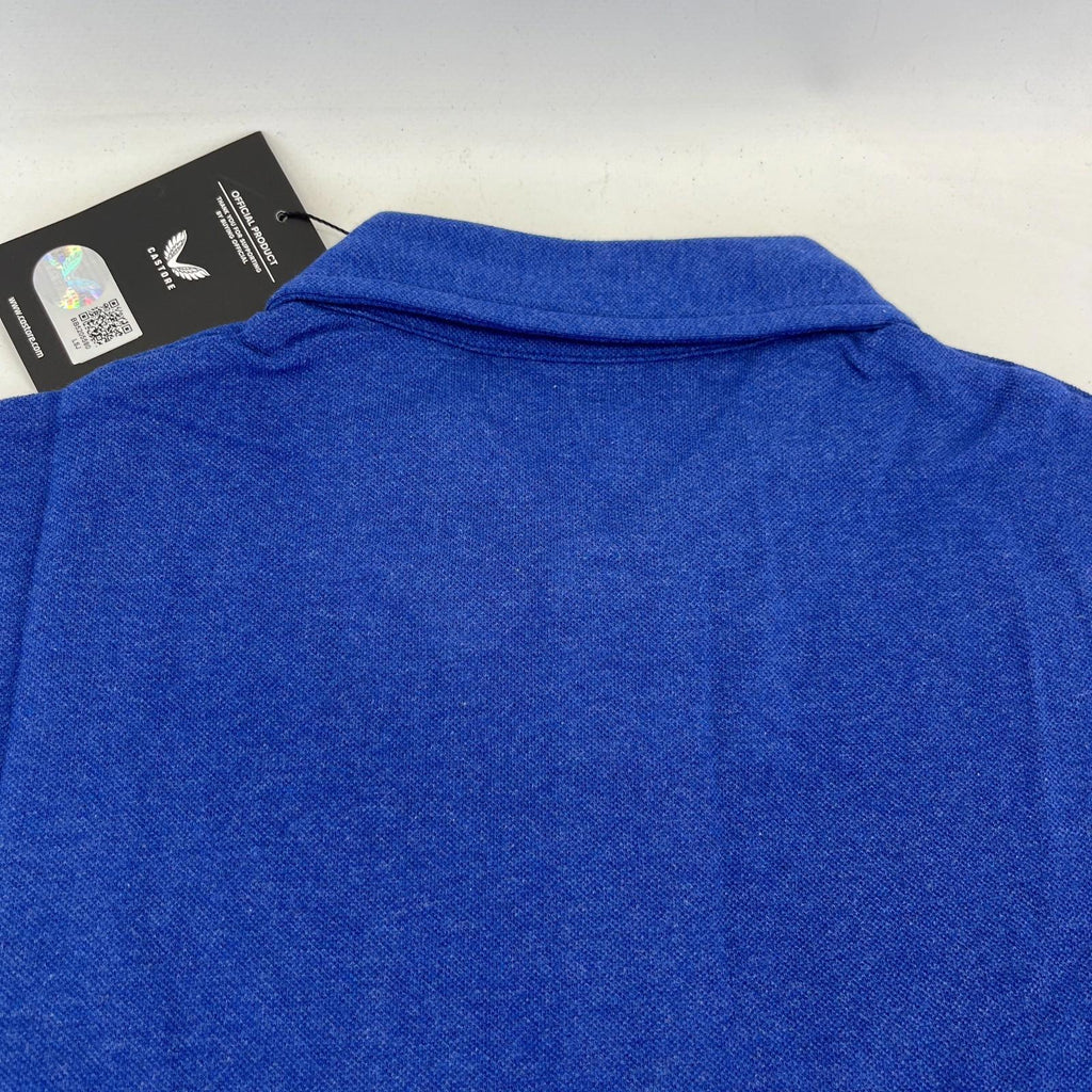 Authentic Glasgow Rangers FC Castore Travel Pique Polo Shirt size S Blue