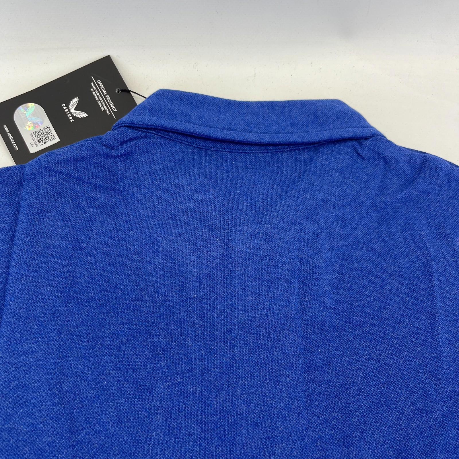 Authentic Glasgow Rangers FC Castore Travel Pique Polo Shirt size S Blue