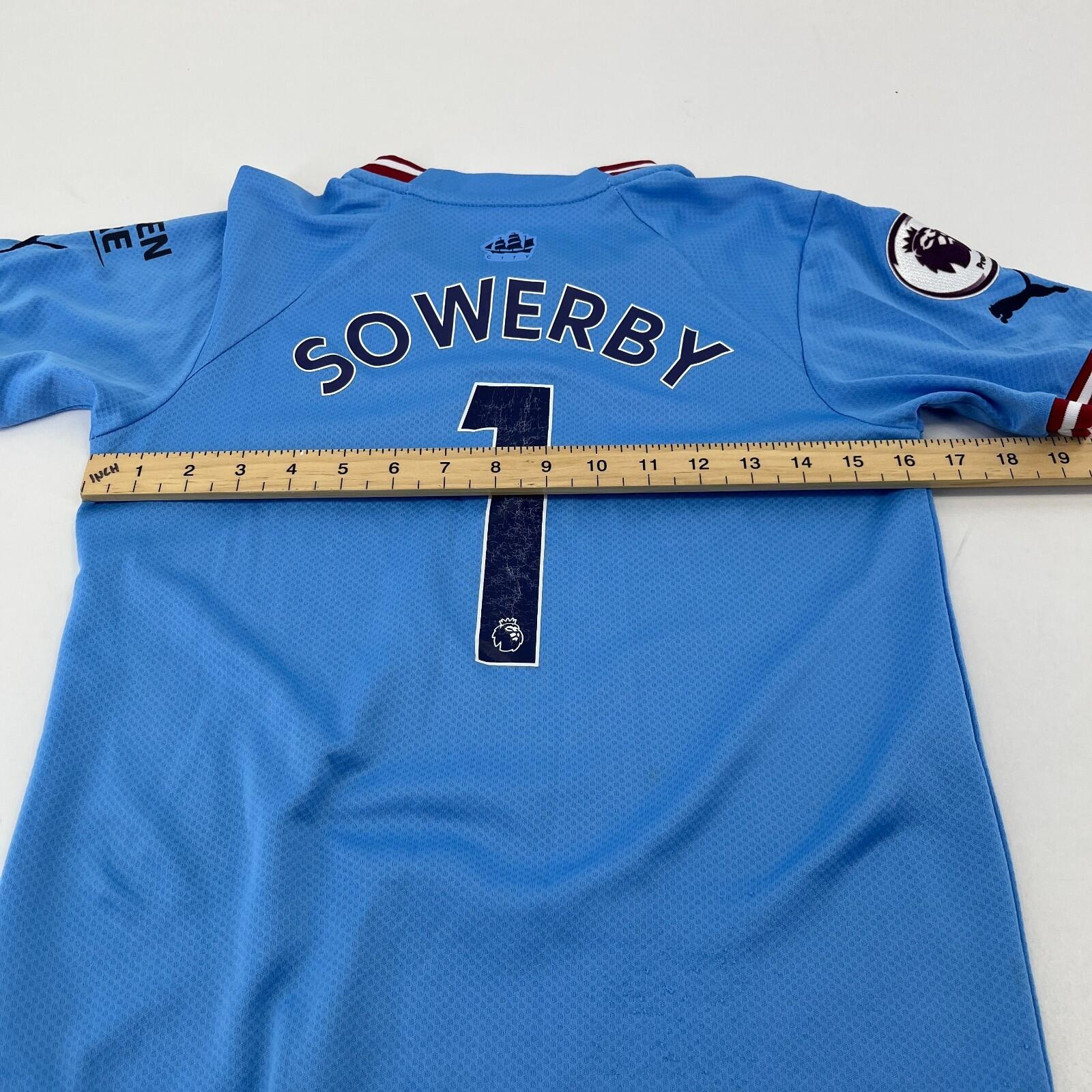 Manchester City 2022-23 Home Shirt Puma size 26 Kids 10-11 Yrs Blue - 1 Sowerby