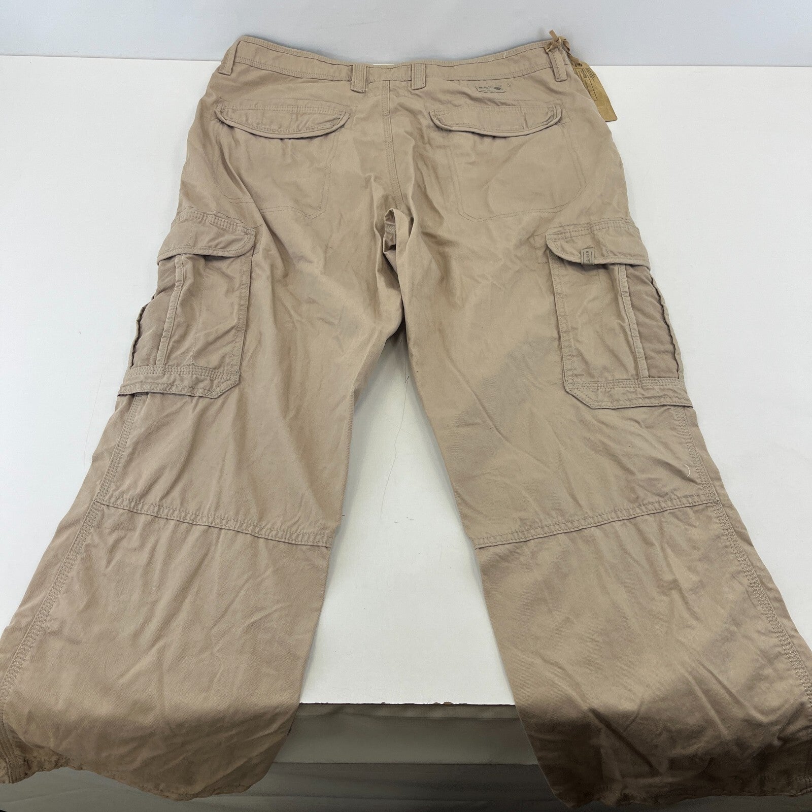 M&S North Coast Men's Beige Cargo Chino Jean Trousers W38" L31" Chinos