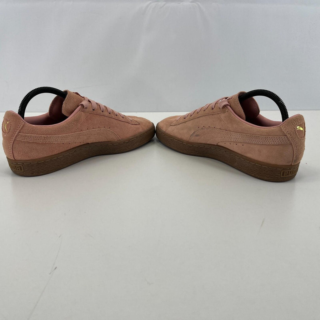 Puma Women's Palermo Trainers Suede Low Top Gum Sole in Pastel Ping UK size 6