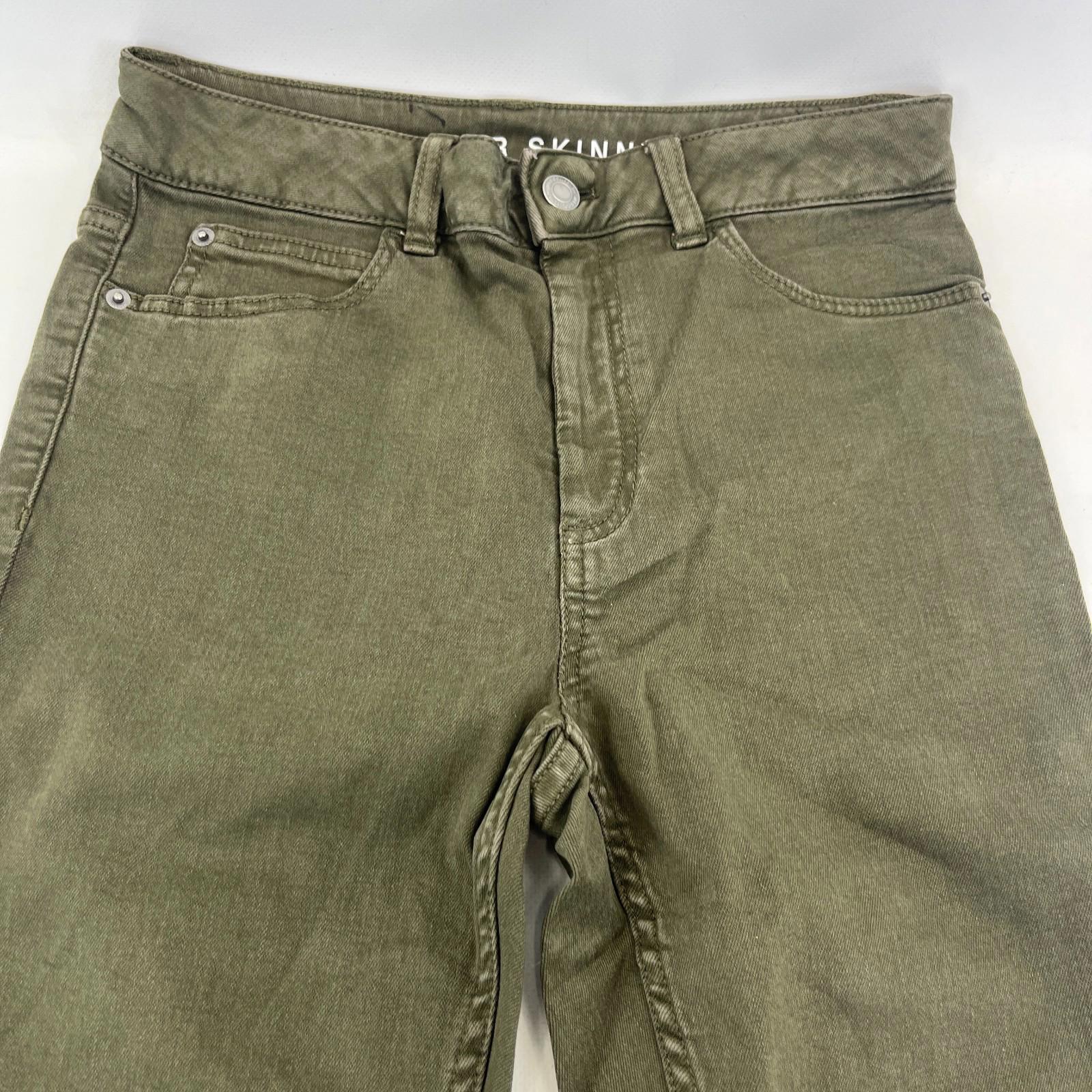 Marks & Spencer Khaki Green Super Skinny Jeans Women's UK size 10S - NWOT