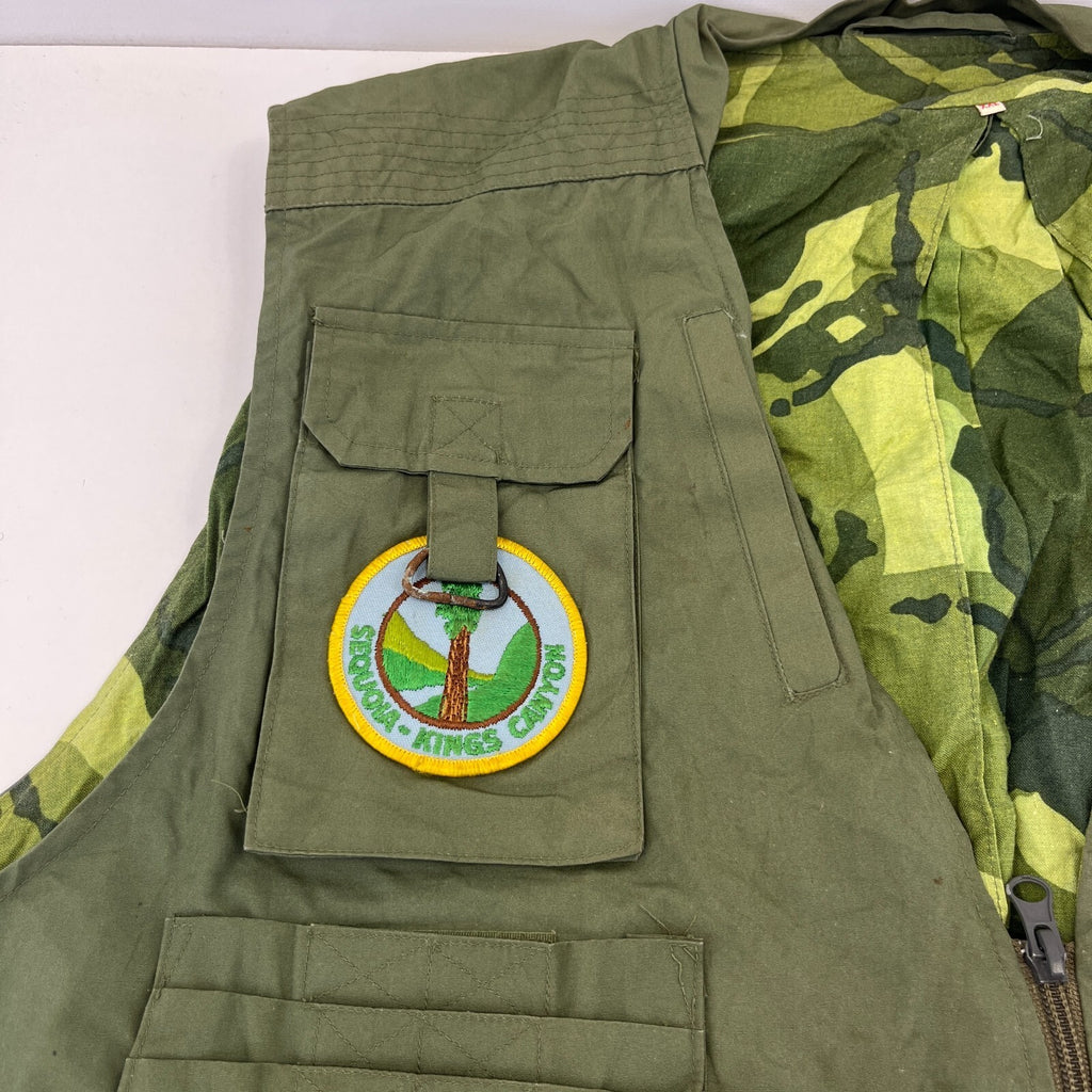 Khaki Green Men's Fishing Vest Gilet Hunting Shooting Multi Pocket size 2XL