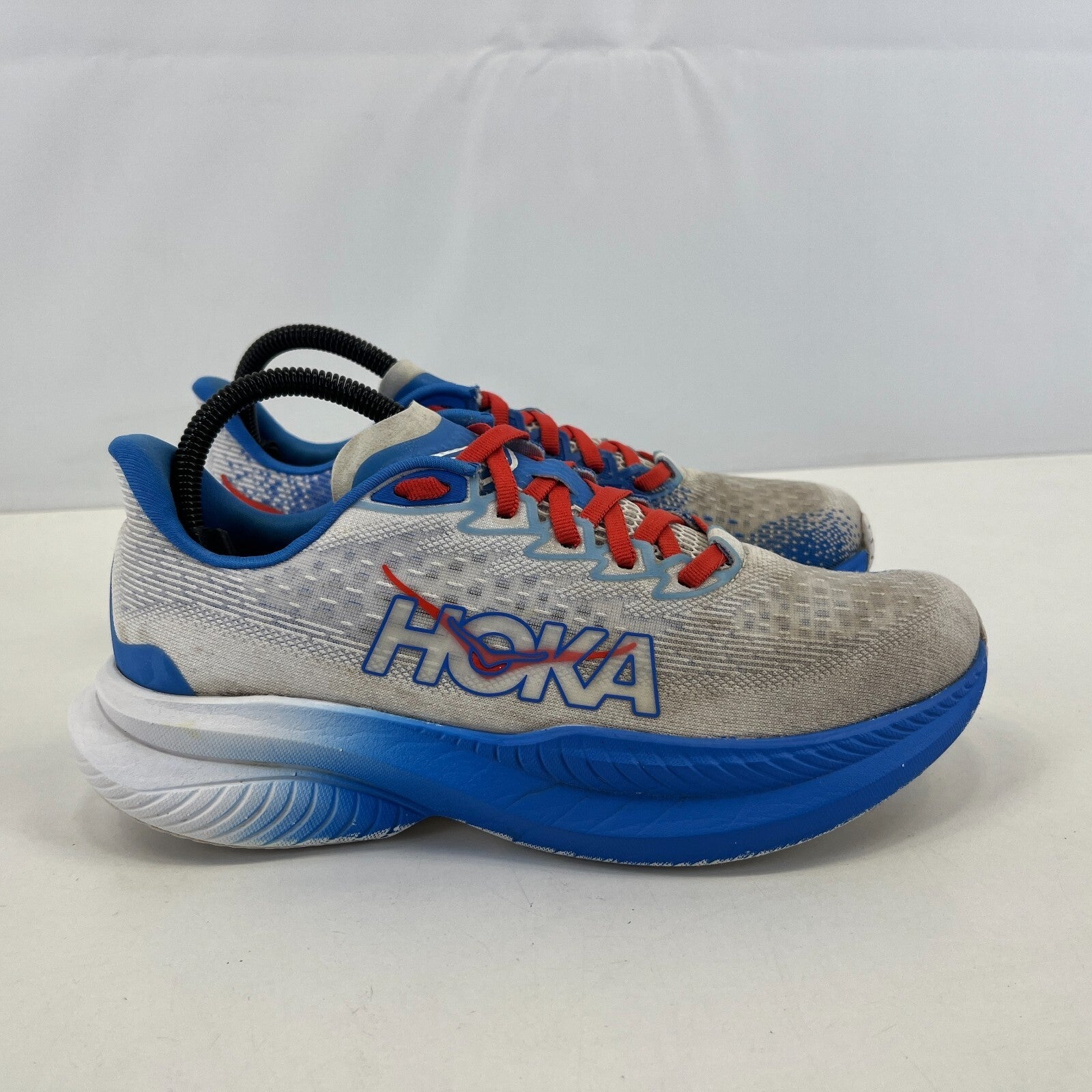 Hoka Mach 6 Running Trainers Blue/White Women's size UK 5.5 EU 38 2/3