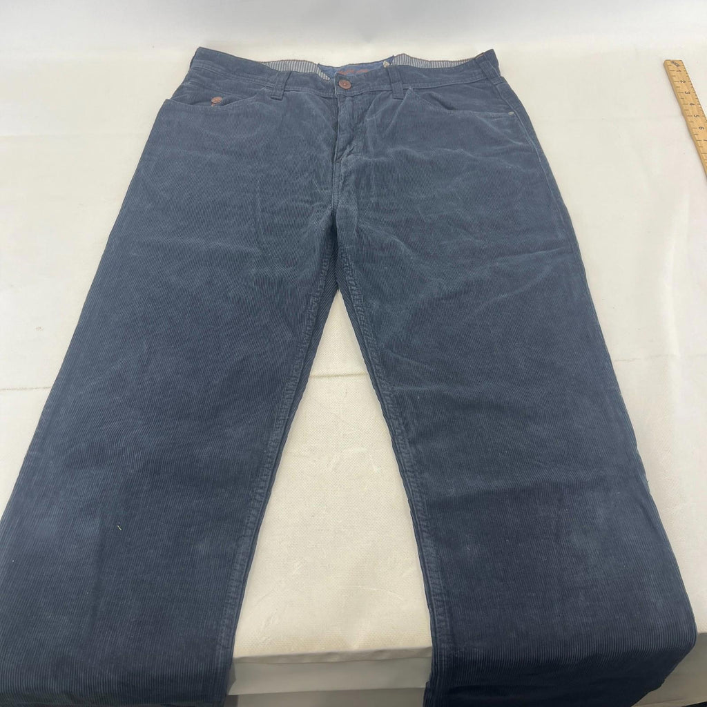 White Stuff Men's Corduroy Trousers/Jeans Straight Leg Dark Blue size 34R