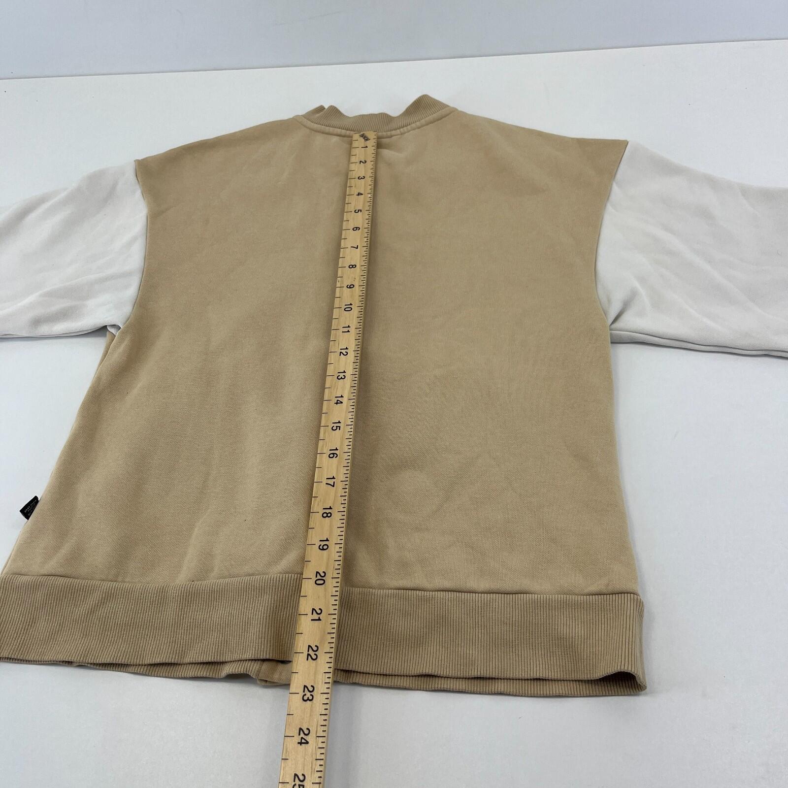 Puma Varsity Track Jacket UK Men's size XS in Beige & Cream
