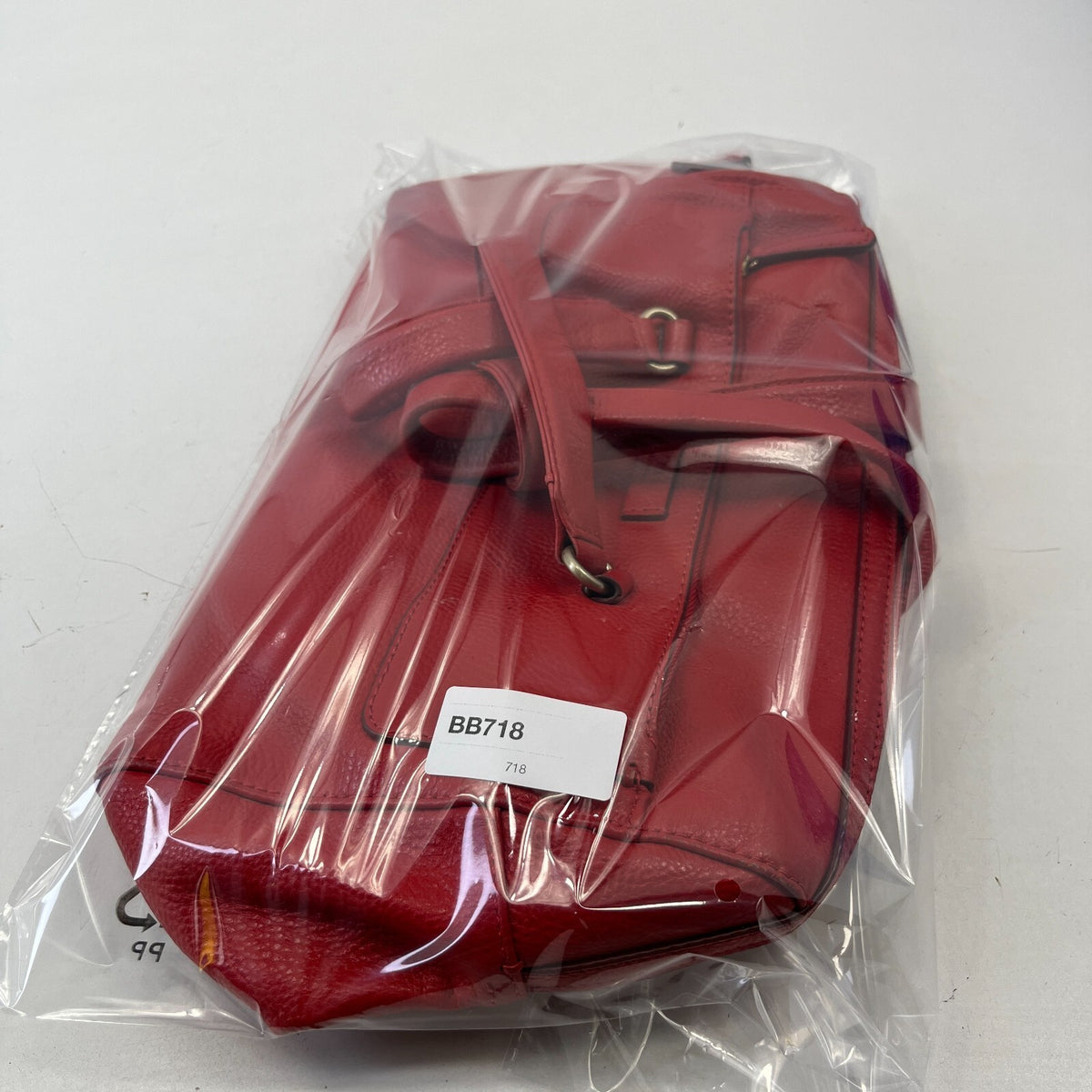 Genuine Vintage Radley Medium size Shoulder Bag Handbag Red Leather