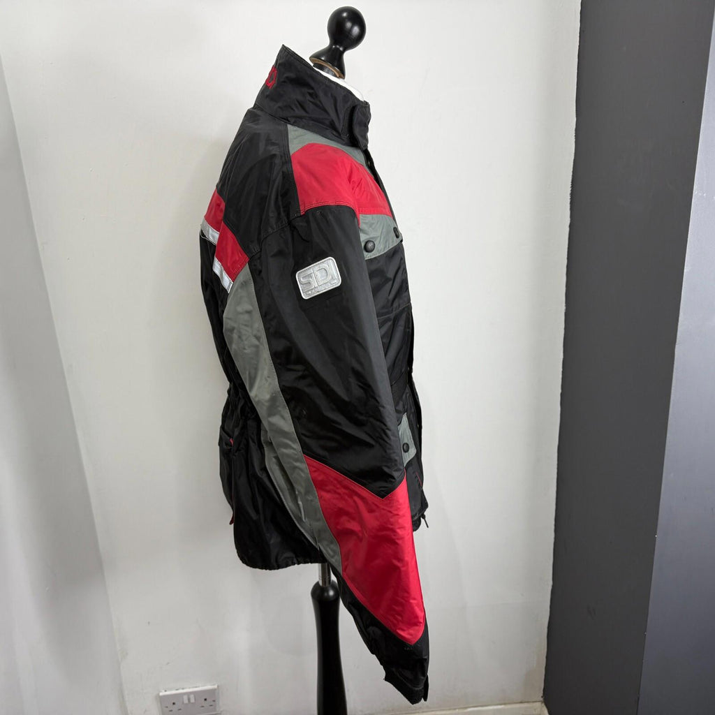 Sidi Waterproof Motorcycle Scooter Jacket Black & Red UK size Small
