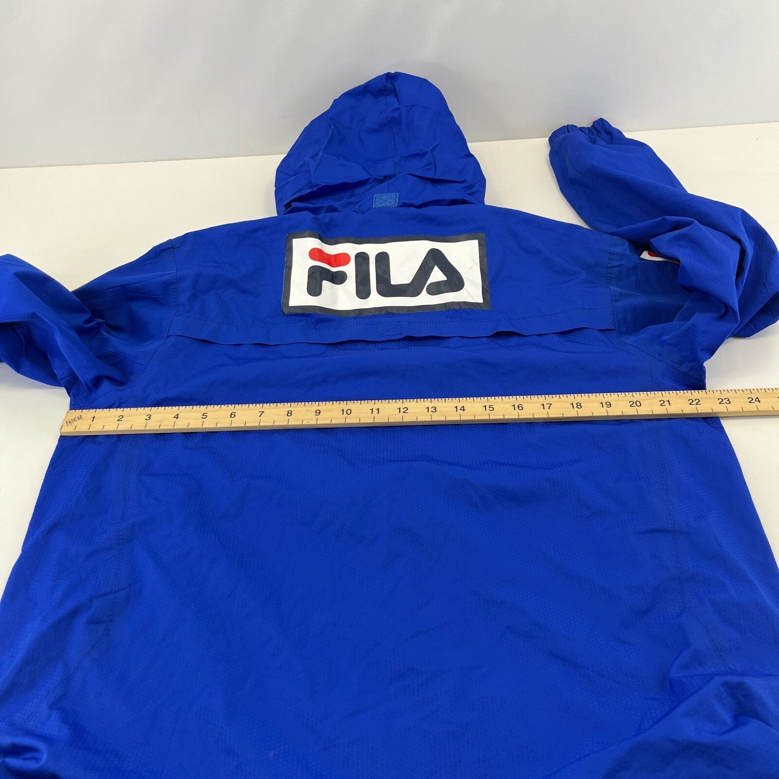 Carlisle United Fila Training Jacket Windbreaker Embroidered Blue size M