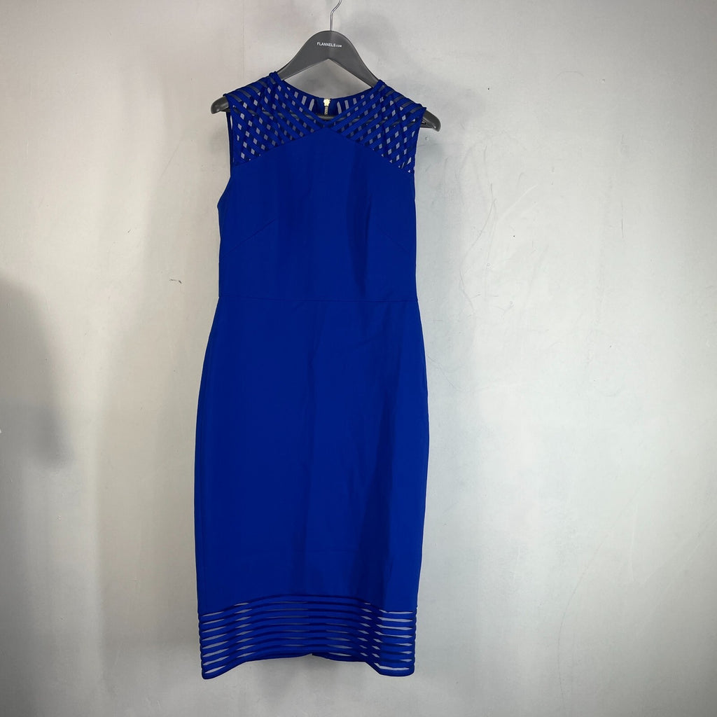 Ted Baker Mini Dress Royal Blue 1980’s Style size 3 (fits UK 12) - VGC