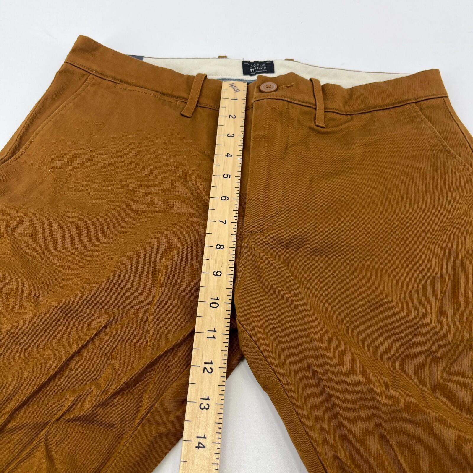 J Crew 484 Slim Fit Stretch Chino Trousers Sandy Brown W32" L30" New with Tags