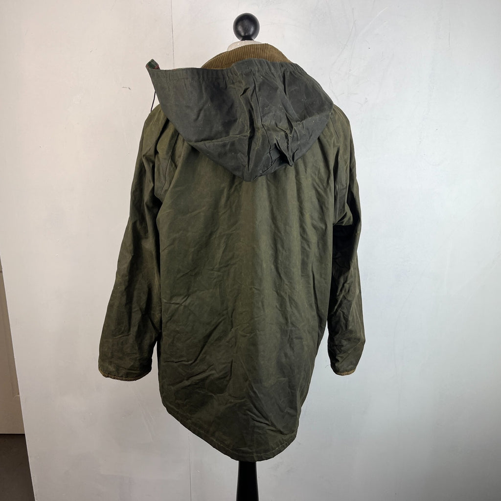 Whatbaron Kruegercoat Wax Cotton Jacket Green size Large