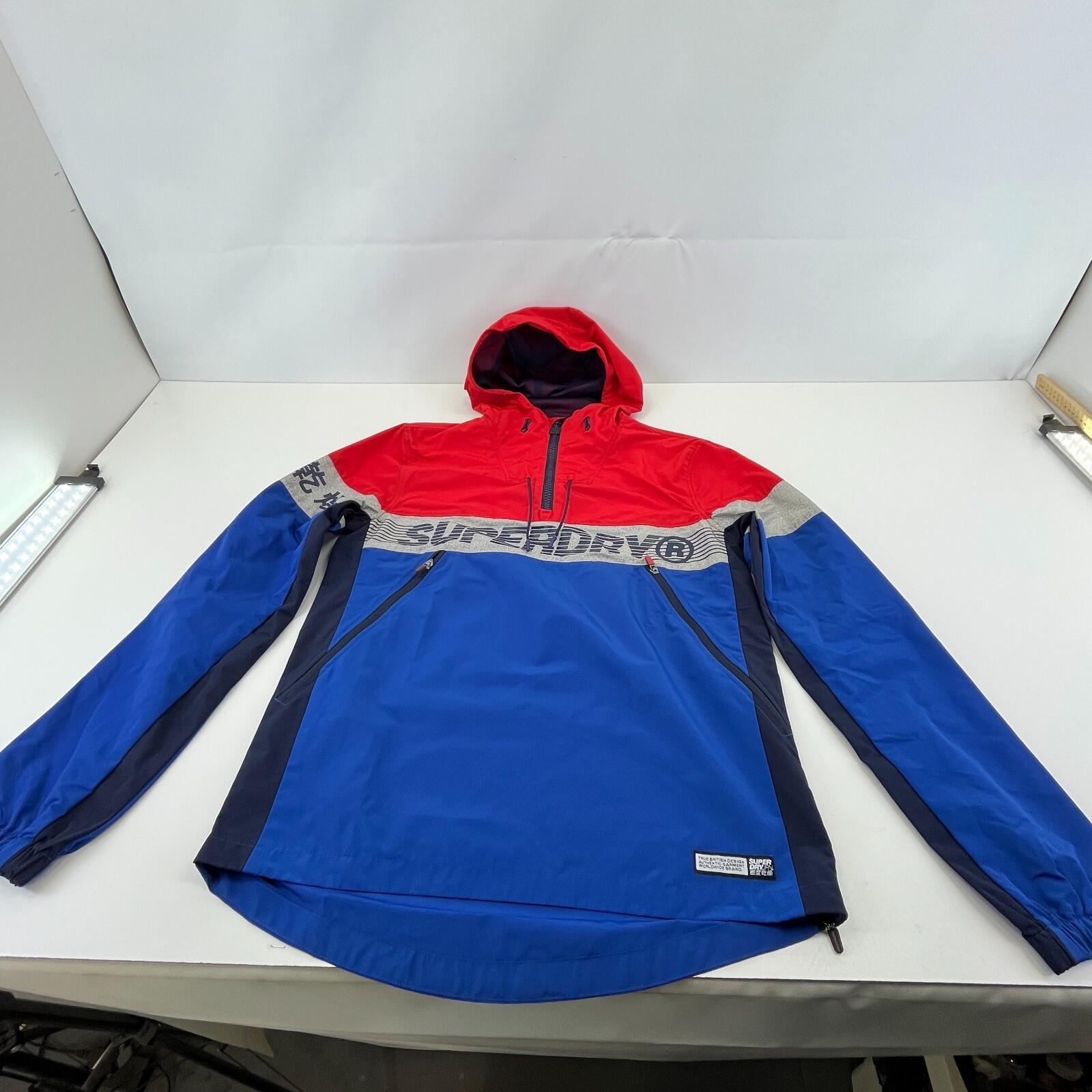 Superdry Overhead Retro 80s Cagoule Jacket with Side Zip Rain Coat size S - New