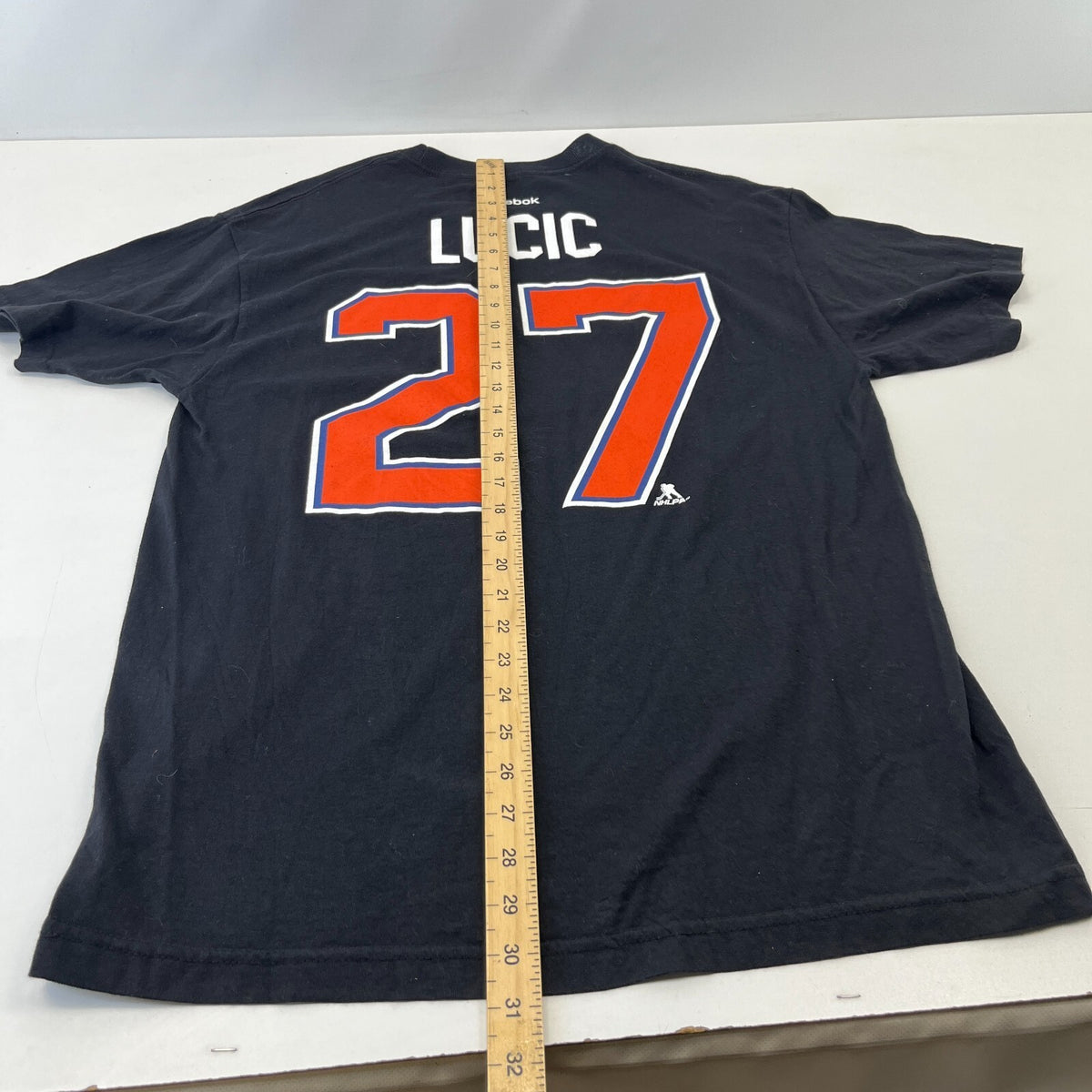 Edmonton Oilers Reebok NHL Team Logo T Shirt in Black size L - Lucic #27