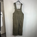 West Side Quilted Workwear Dungarees Green Overalls Bib & Brace size 54 Farmer