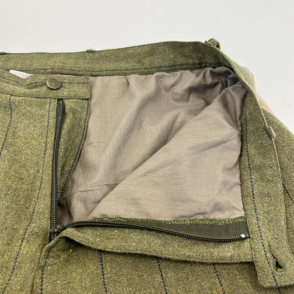 Laksen Gore-Tex Shooting Breeks Plus Fours Wool Blend W38" L22" Green Wide Pin