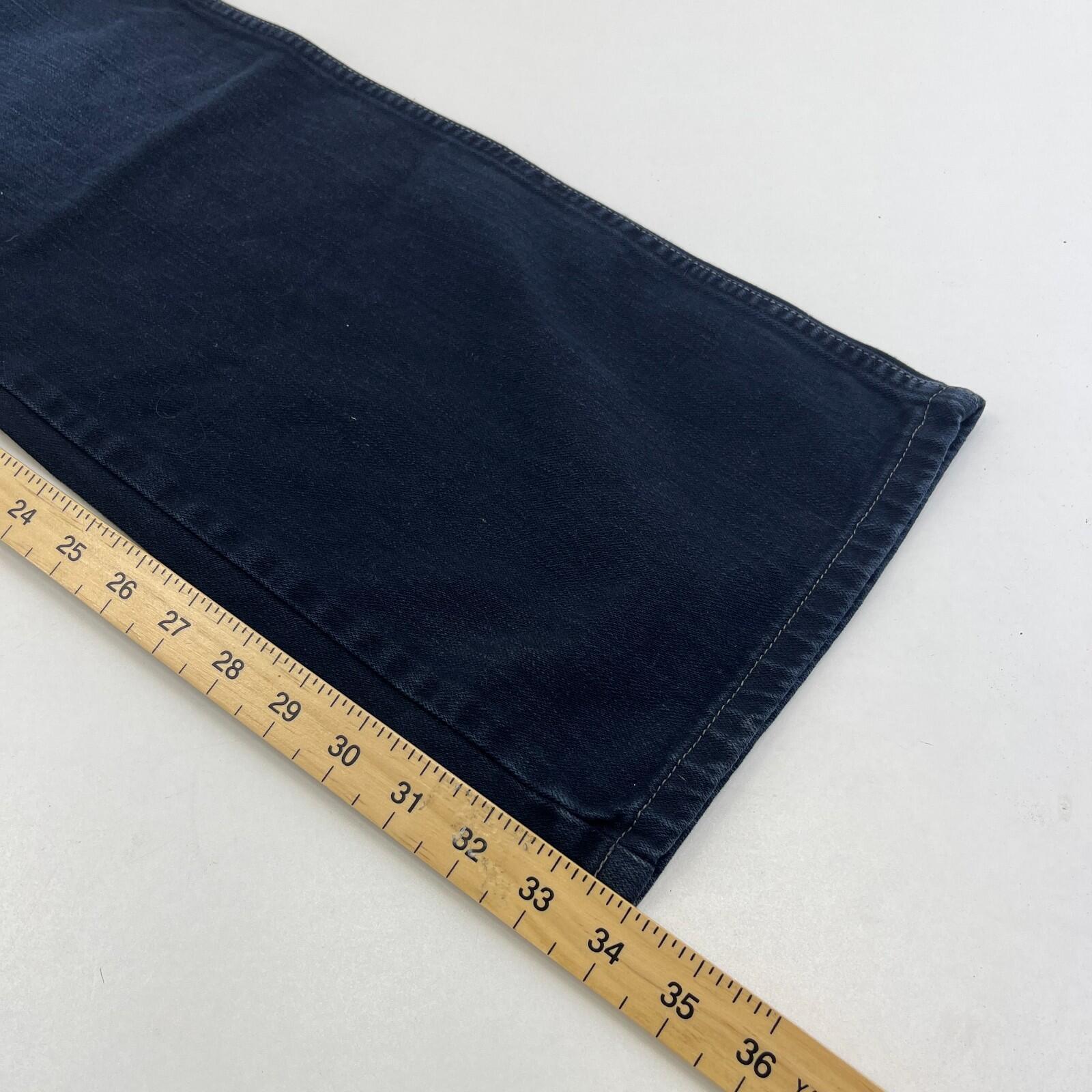 Wrangler Alaska Jeans Men Dark Blue Denim Straight Regular W38" L34"