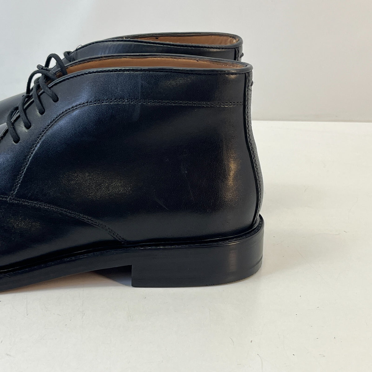 Marks and Spencer Sartorial Black Leather Smart Luxury Boots UK 9 RRP £120 - New