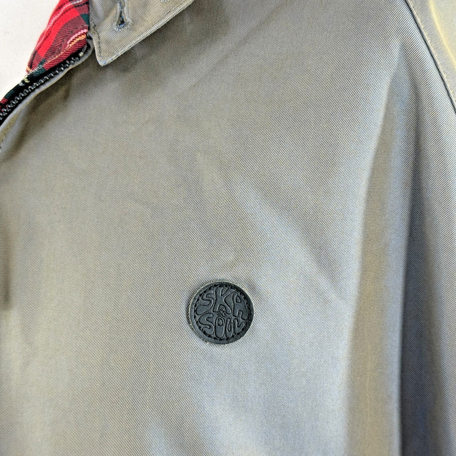 Ska & Soul Harrington Bomber Jacket Storm Grey Mens 3XL Reggae Skinhead Mod