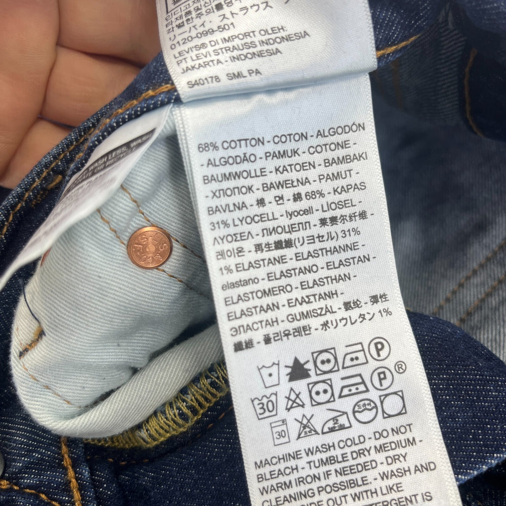 Levi's Skinny Taper Premium Big E Women's Jeans W32" L32" Mid Blue Denim