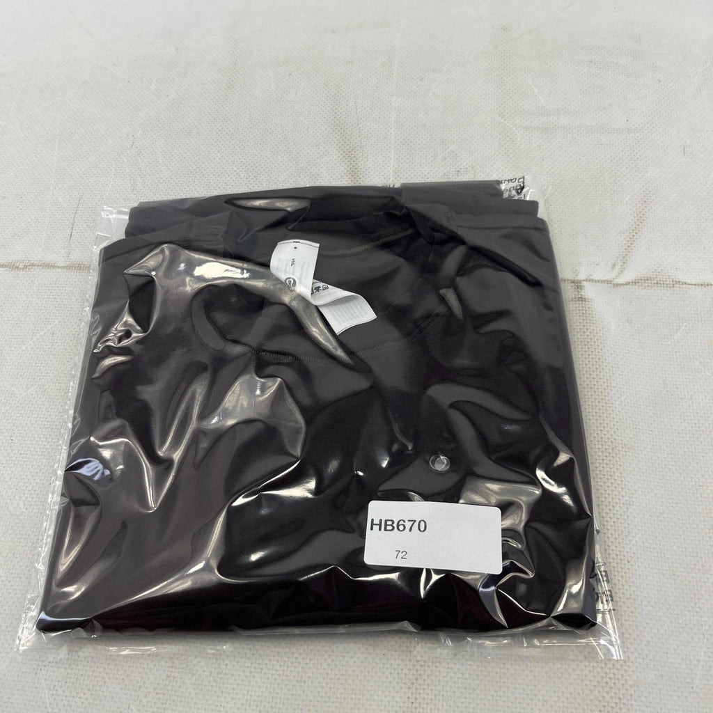 Lululemon Wundermost Nulu Cropped T-shirt Dark Brown size Small - New