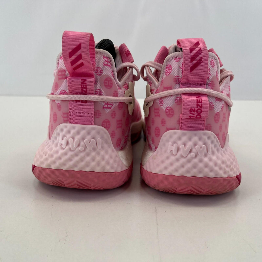 Adidas Men's Harden Vol.6 Trainers Shoes Sneakers Pink Basketball Court size 4