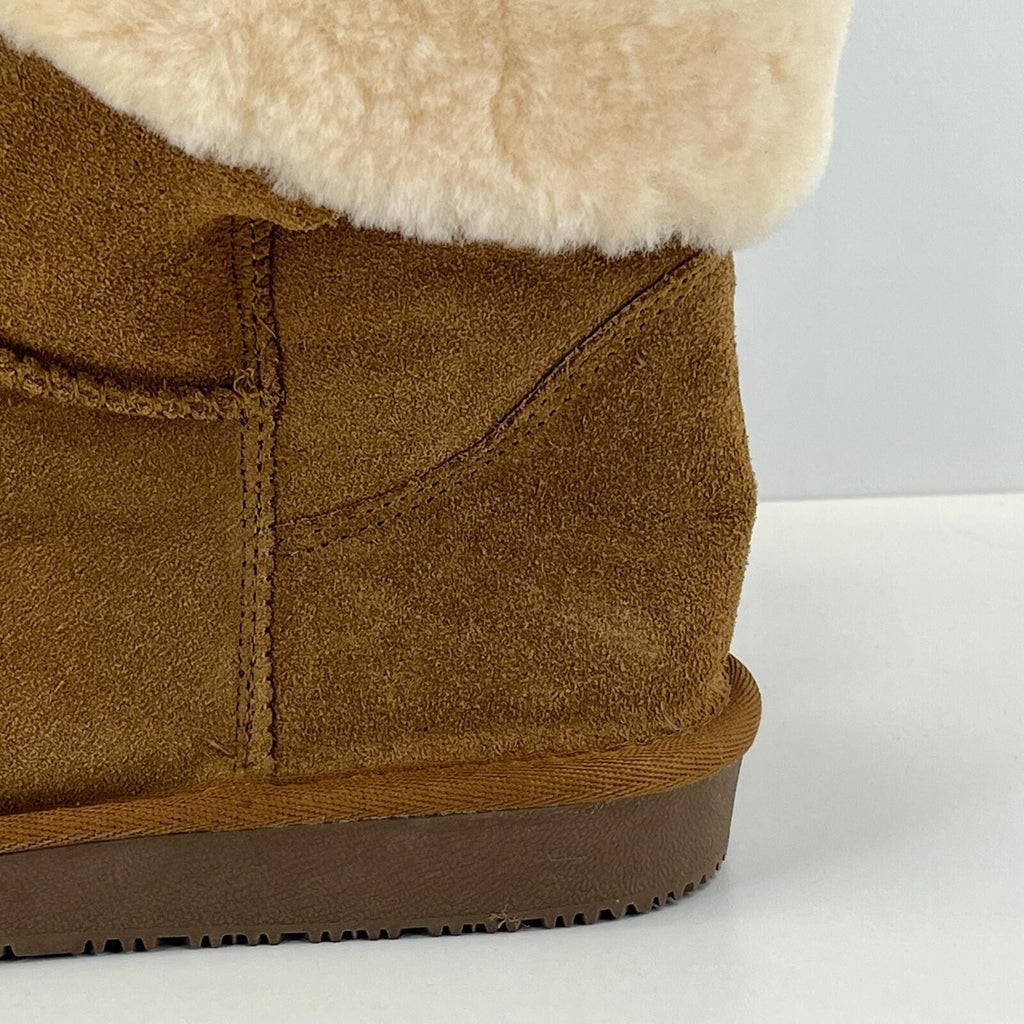 Gooce Beverly Womens Suede Ankle Boots Warm Faux Fur Lined size UK 8 / EU 41