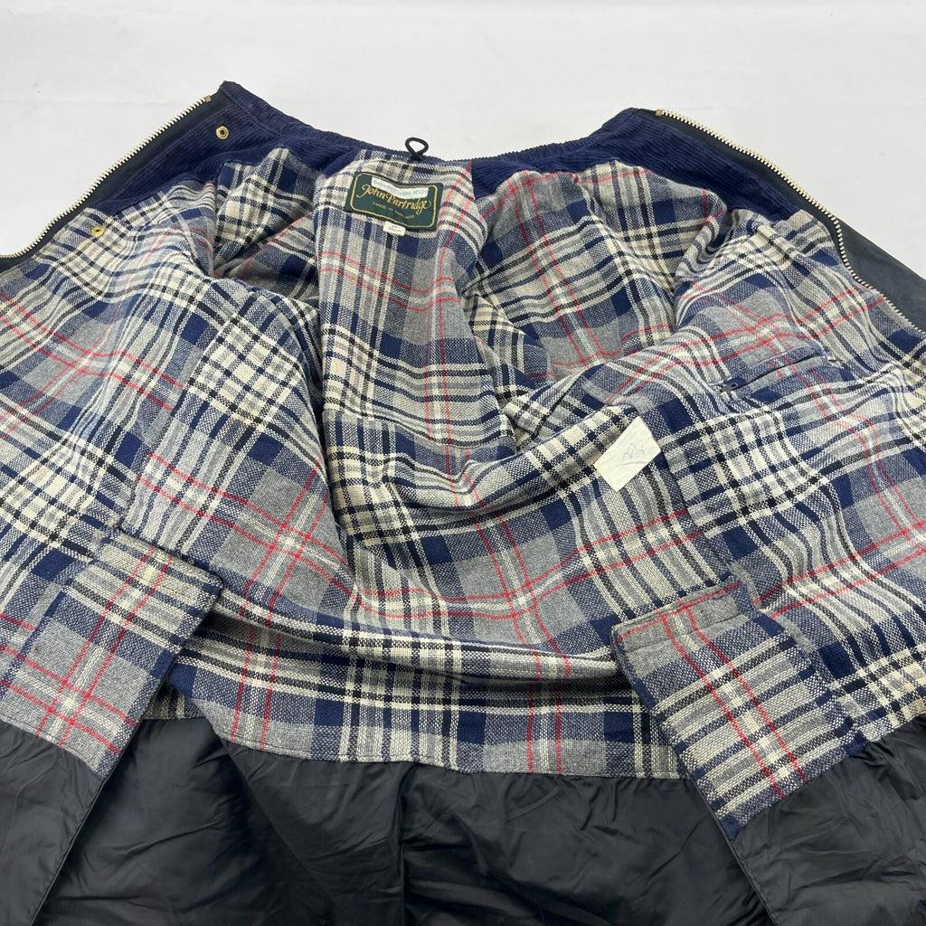 John Partridge Women's Wax Jacket in Black Waxed Cotton size 34 (XS)