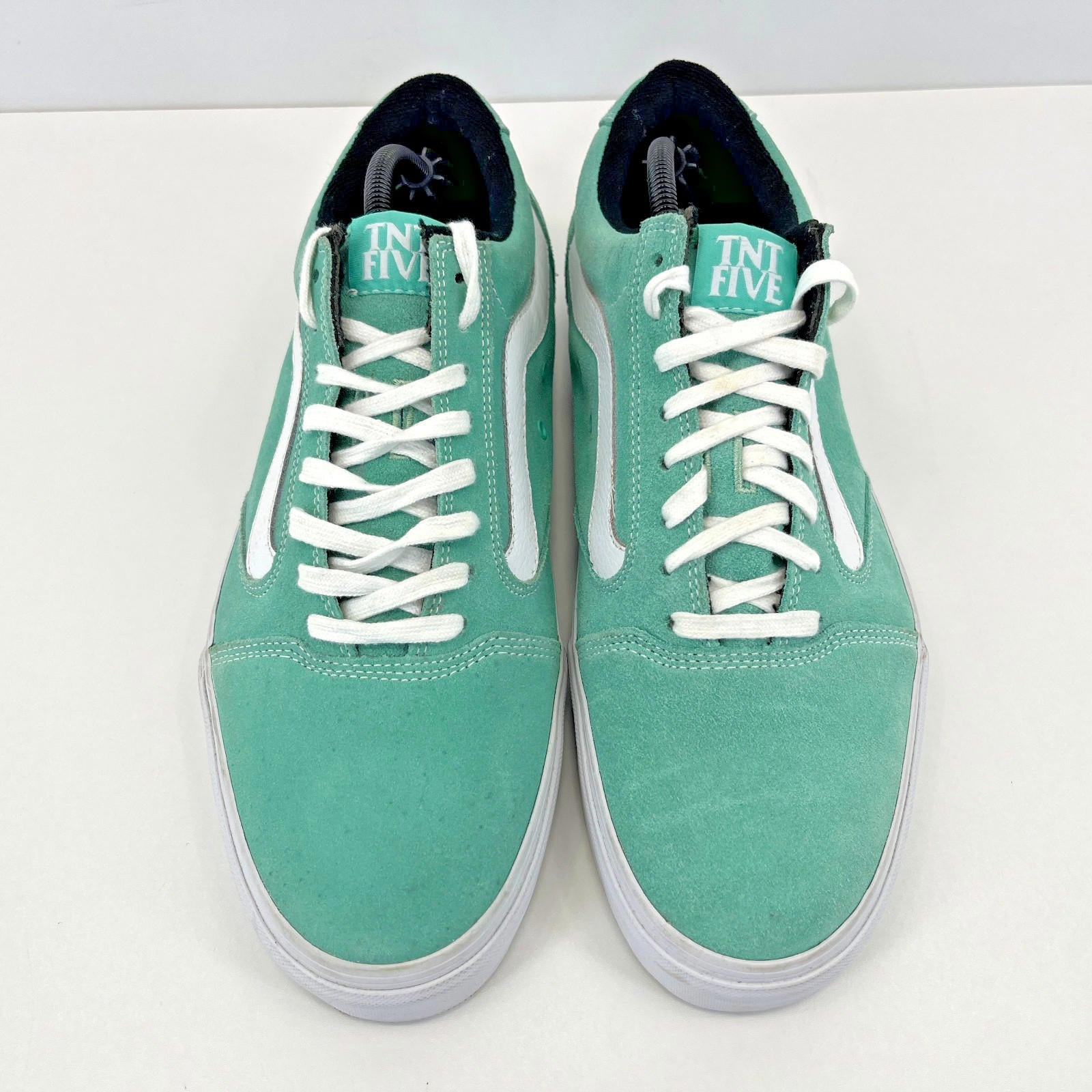 Vans TNT Trujillo Rare Pro Skateboarding Shoe Turquoise Suede Black UK Men's 11