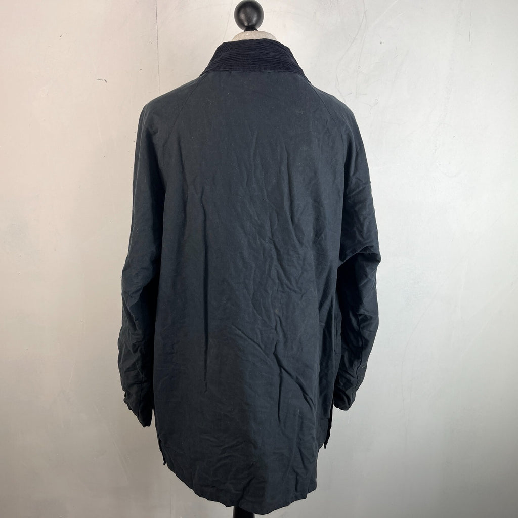 Jurgen Loesdau Wax Jacket in Black Waxed Cotton size 2XL
