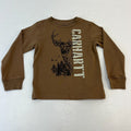 Carhartt Kids Khaki Brown Graphic Print Long Sleeve T-Shirt size 4 years - New