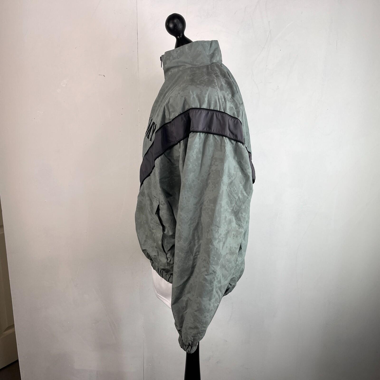 US Army Bomber Jacket Grey Digital Print Windbreaker US size Medium-Regular