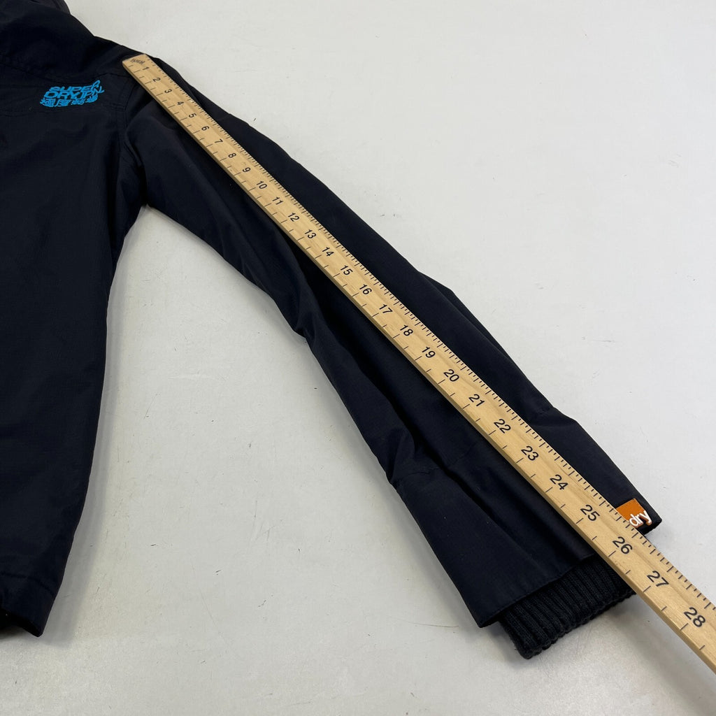 SuperDry Women's Windcheater Jacket in Black & Blue size XL