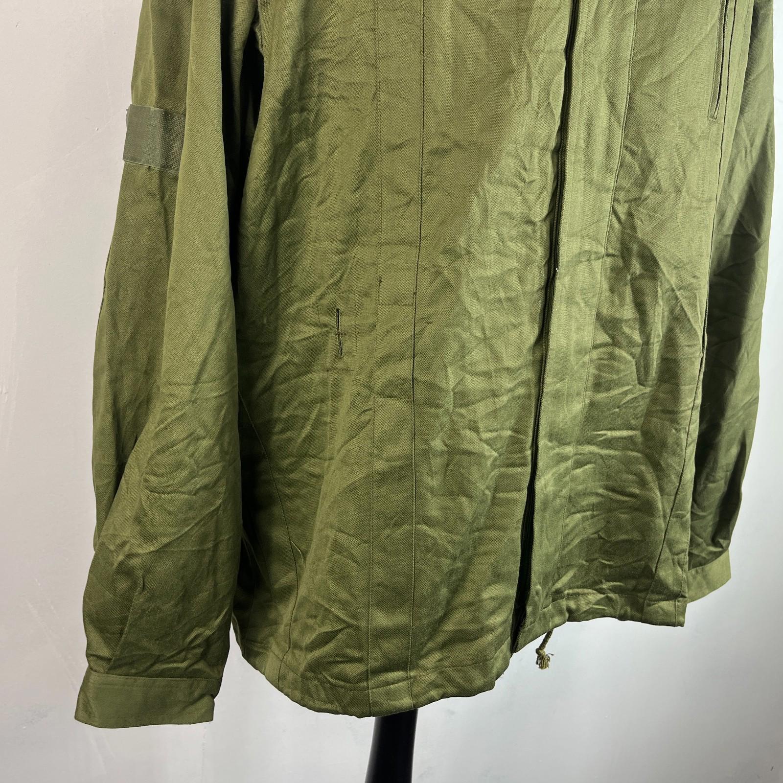 Vtg Norskin 80's German Polizei Denim Work Jacket Chore Coat OG Green Size EU 56