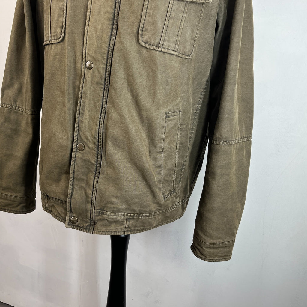 Levi's Vintage Quilted Cotton Khaki Bomber Trucker Jacket Mens size XL