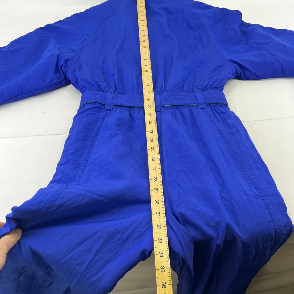 Vintage St Michael Women's Blue Snow Ski Suit One Piece size 12 - Near Mint