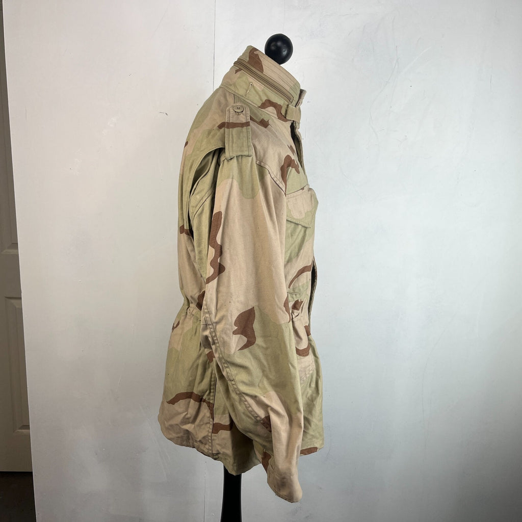 US Army Surplus Issue DCU Desert Camo Tri Colour M65 Cold Weather Jacket Medium-Regular