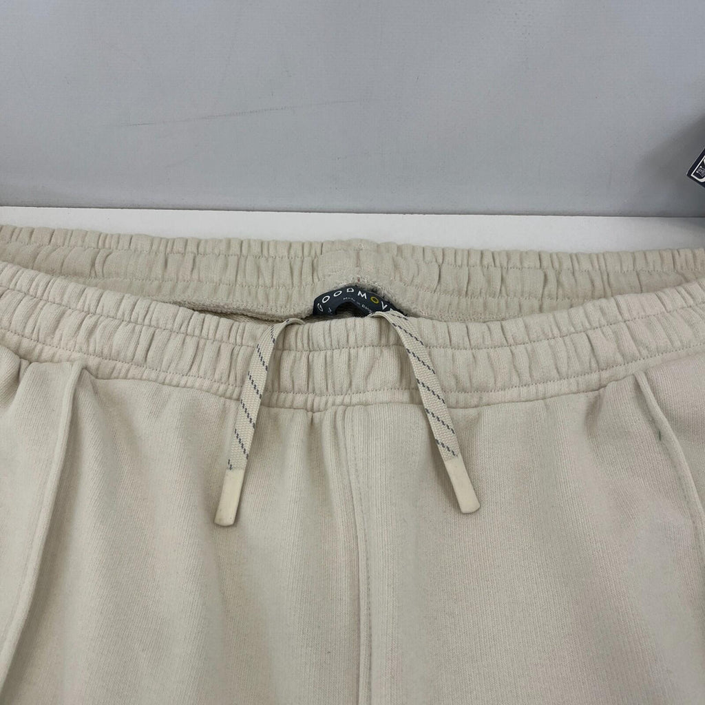 M&S Ladies Goodmove Parachute Joggers Cuffed Trousers Pants Cream UK size 24 New