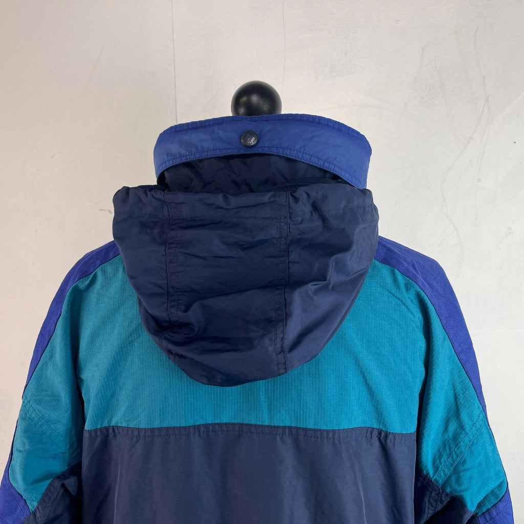 Columbia Parka Coat Womens US size L (UK 2XL) Oversized Waterproof Blue Jacket