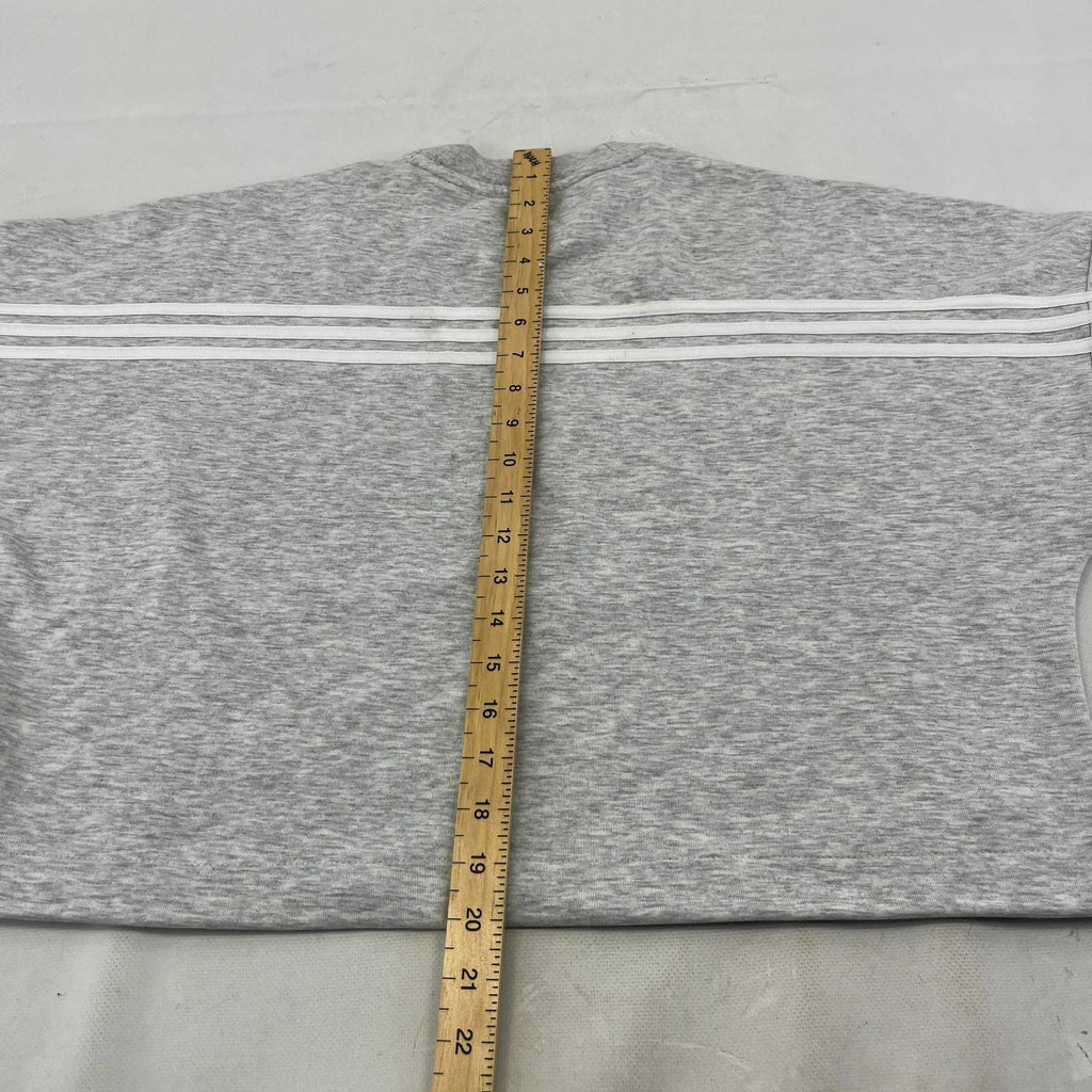 Manchester United Adidas Baggy Cropped Women's Sweatshirt Light Grey size Medium