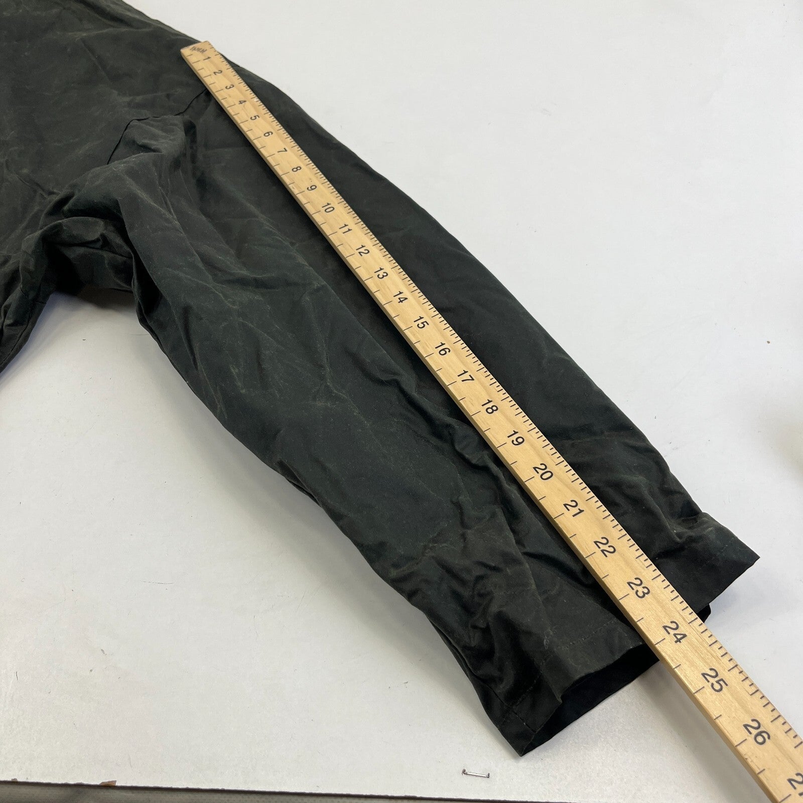 Mc Orvis Wax Jacket Mens size XL Green Waxed Coat Made in the UK