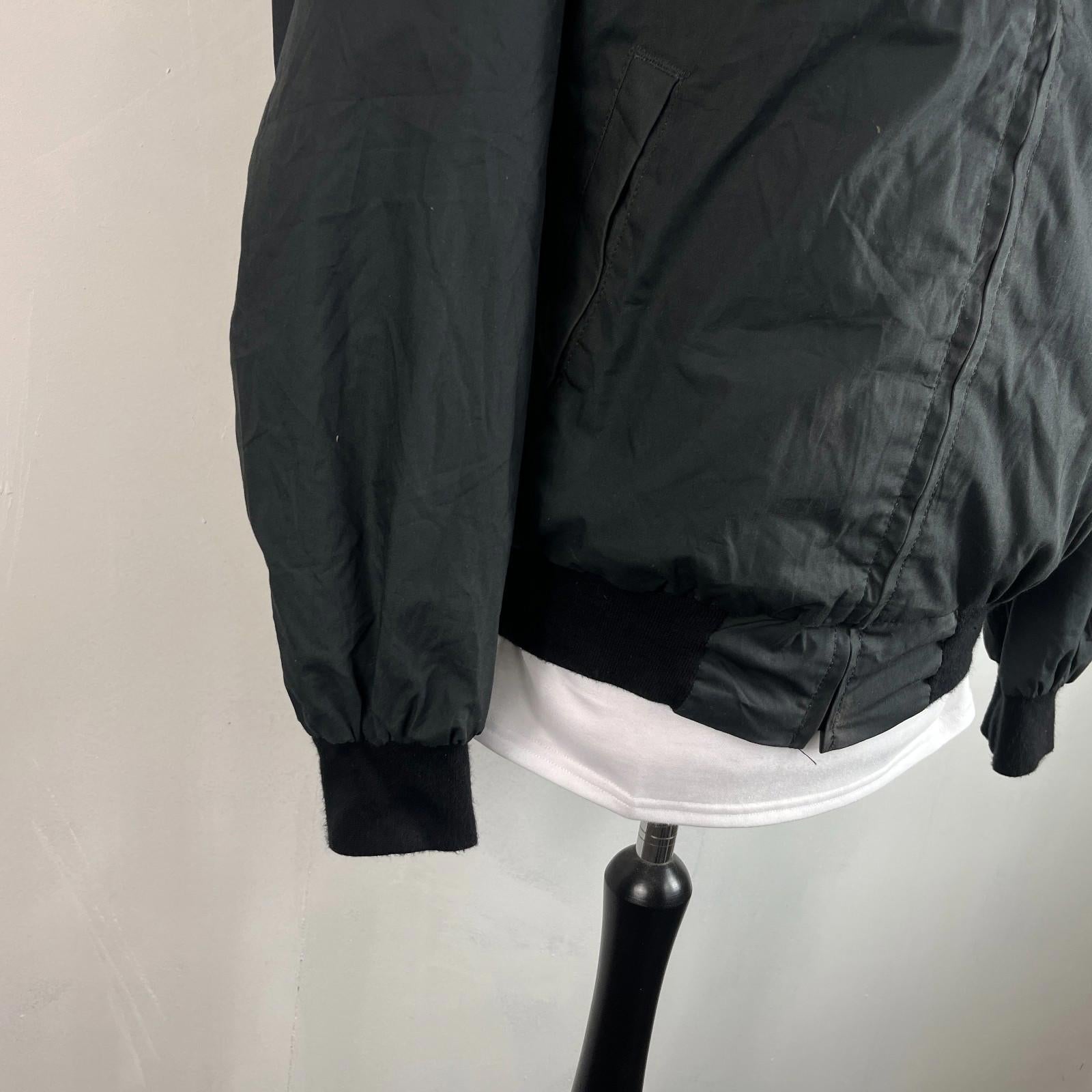 US Army JROTC Bomber Jacket size US M UK Large in Black with Collar & Epaulettes