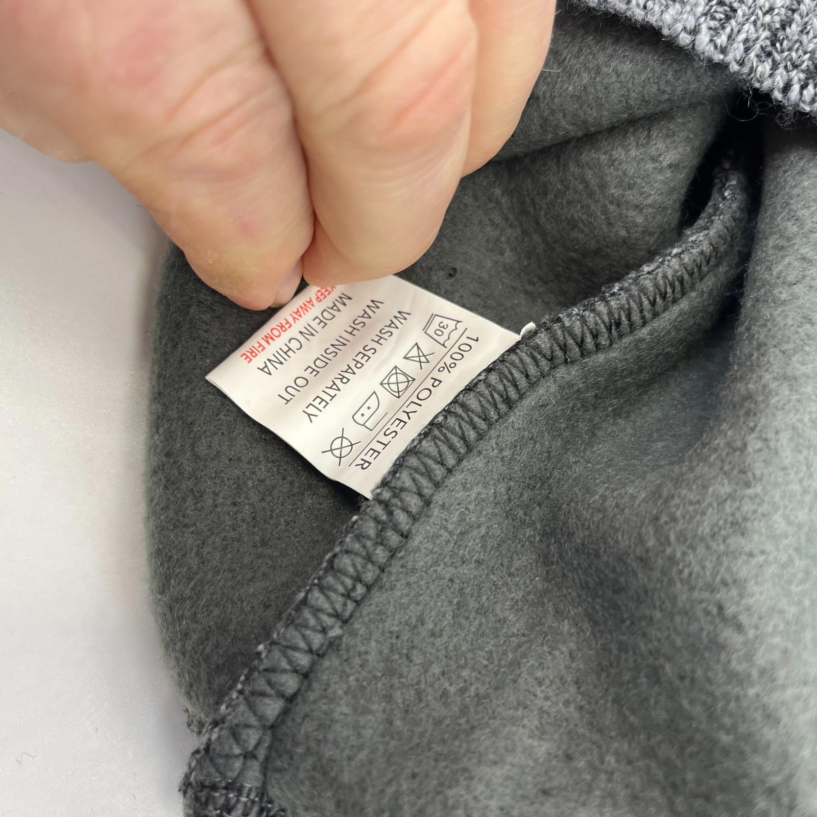 Raphael Valencino Thermal Fleece Lined Jacket Grey Long Sleeve Mens L - New
