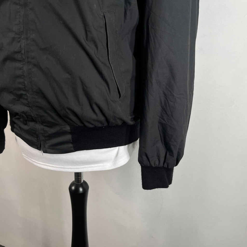 US Army JROTC Bomber Jacket size US M UK Large in Black with Collar & Epaulettes